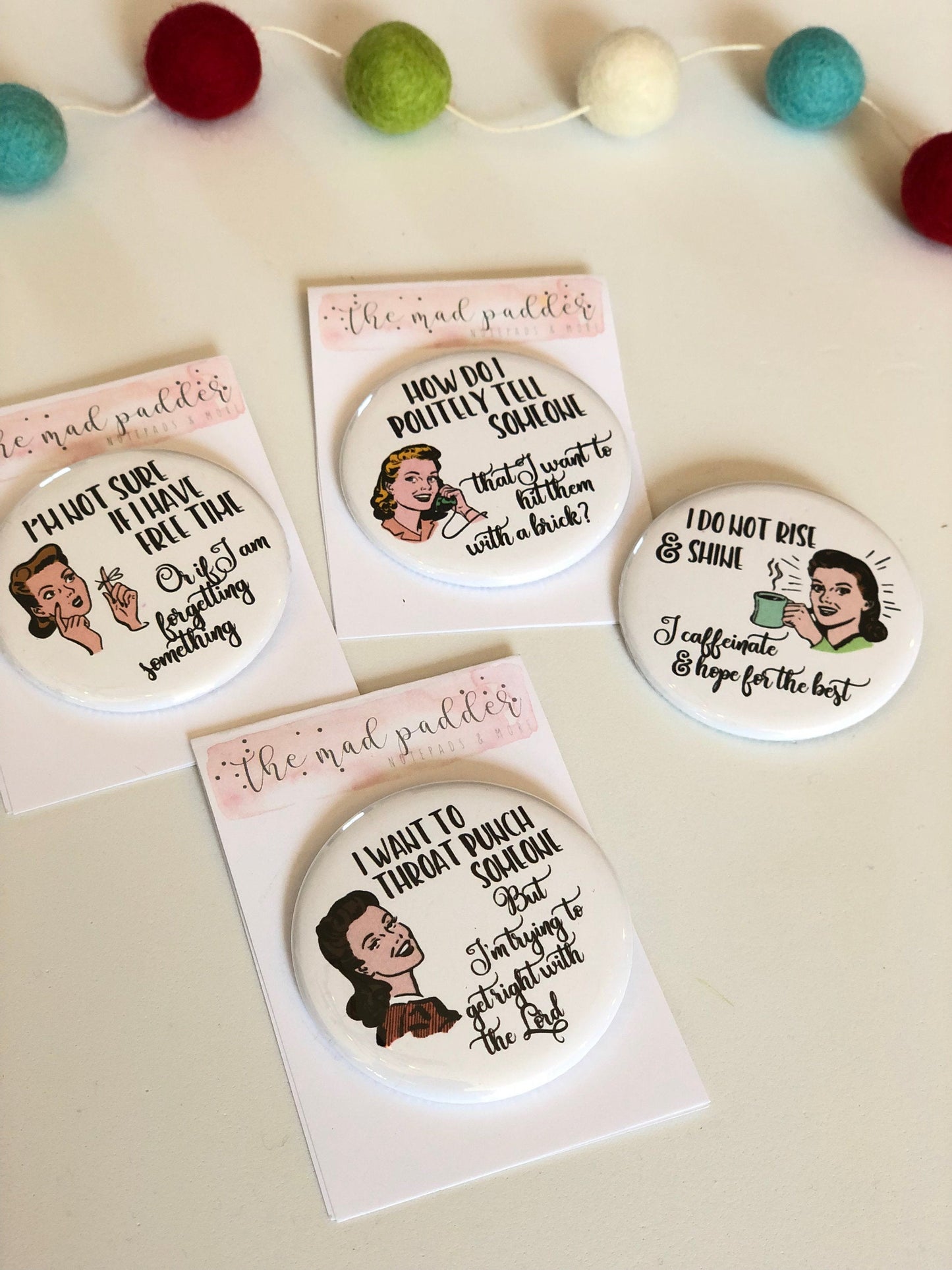 WITTY WOMEN BUTTONS