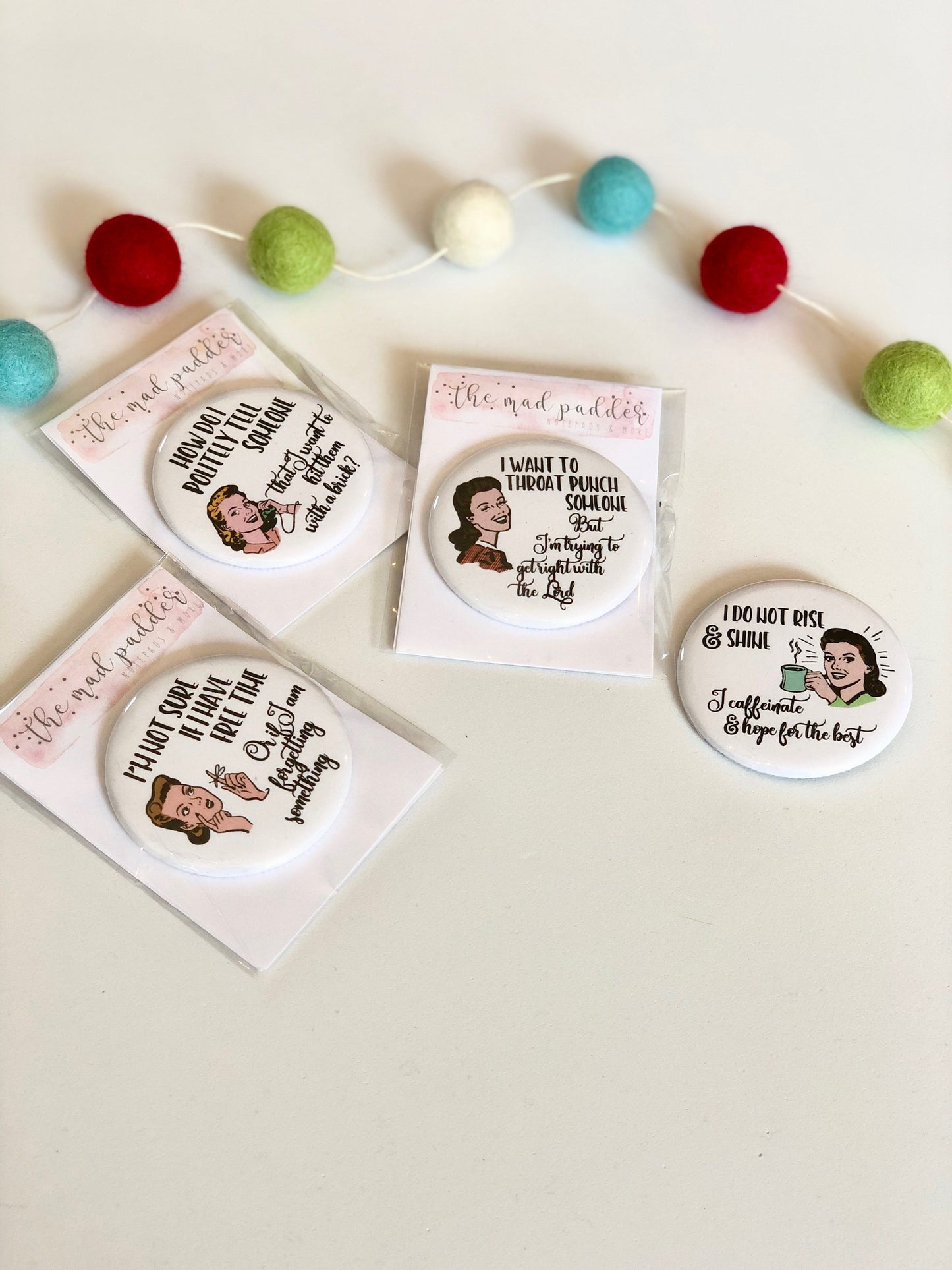 WITTY WOMEN BUTTONS