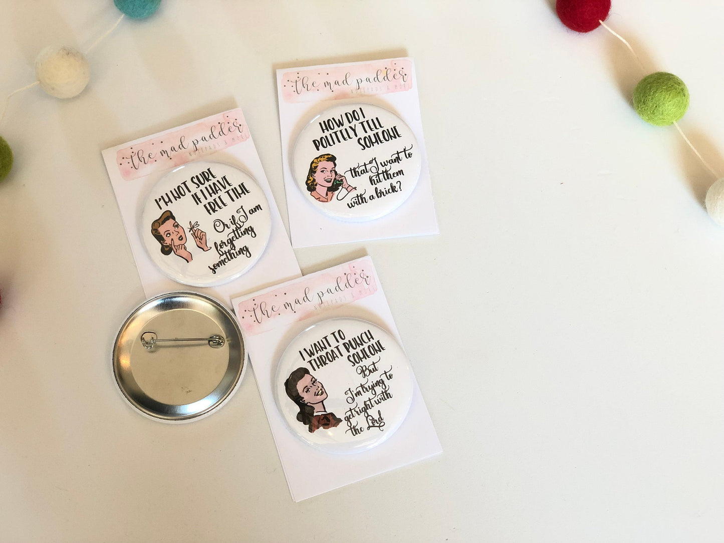 WITTY WOMEN BUTTONS