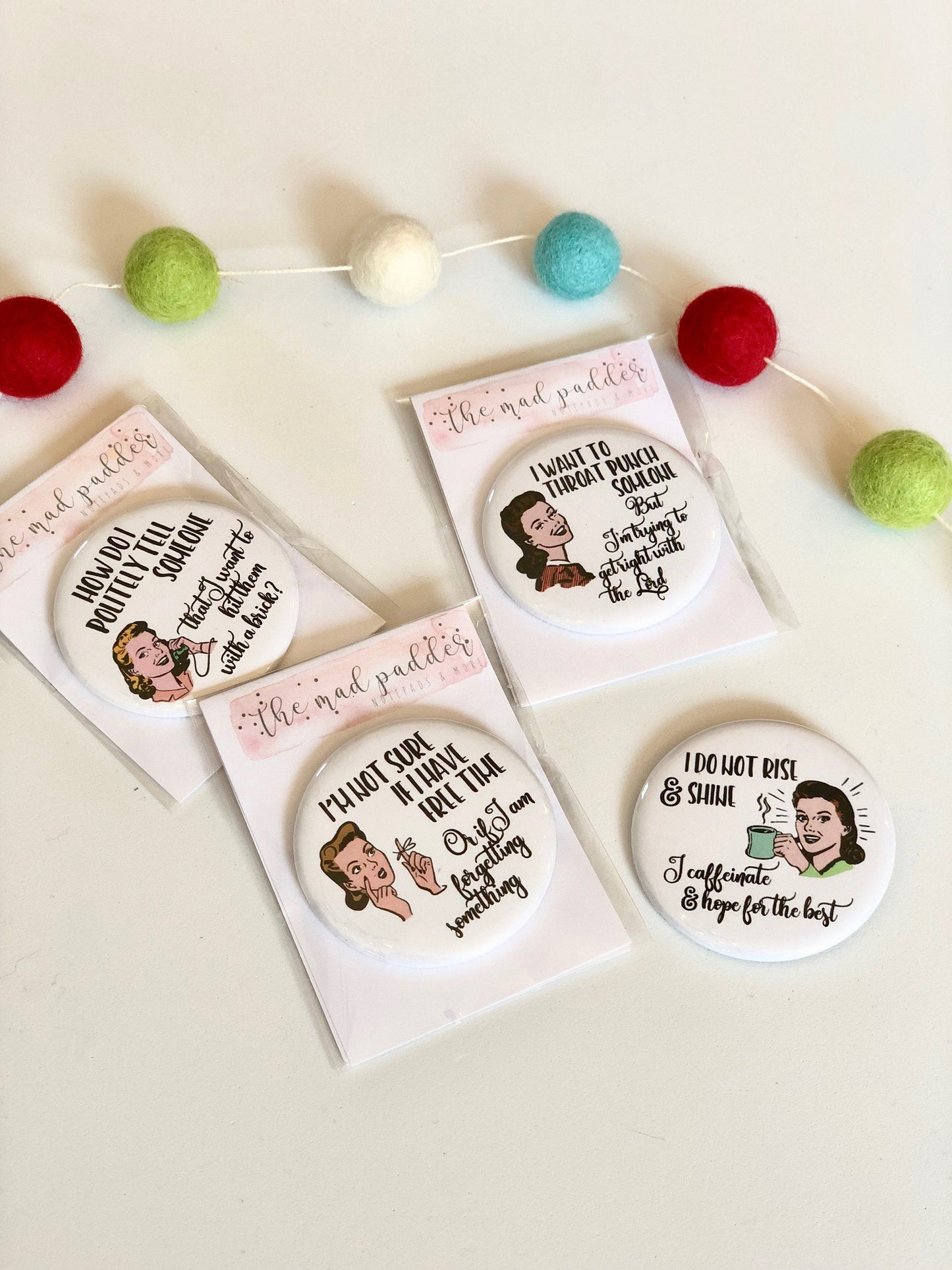 WITTY WOMEN BUTTONS