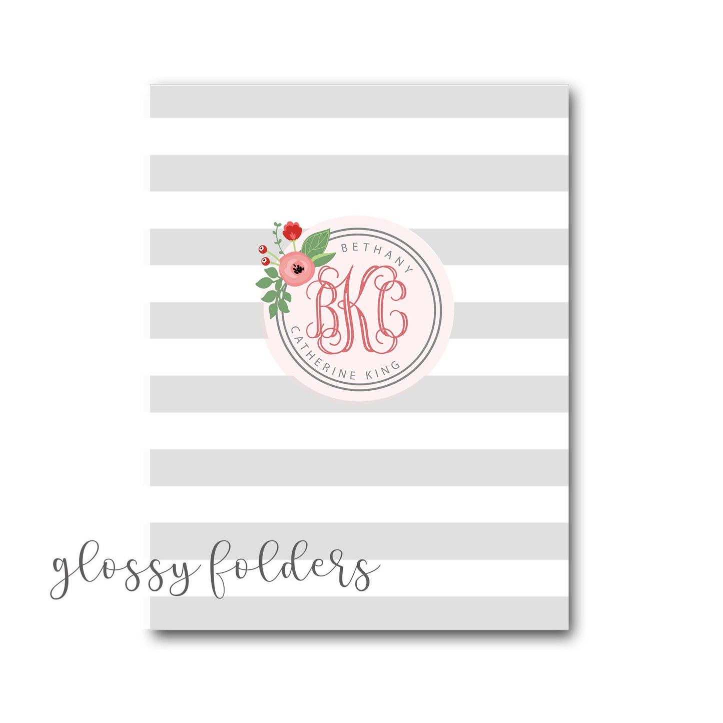 ROSE MONOGRAM SORORITY RECRUITMENT PACKET WITH PHOTO