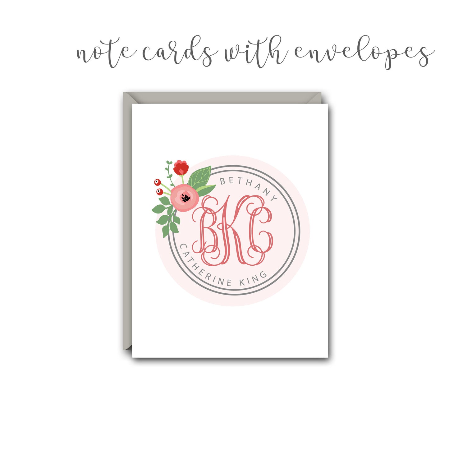 ROSE MONOGRAM SORORITY RECRUITMENT PACKET WITH PHOTO